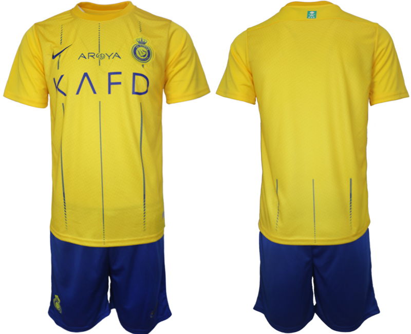 Men 2023-2024 Al Nassr home soccer jersey->other club jersey->Soccer Club Jersey